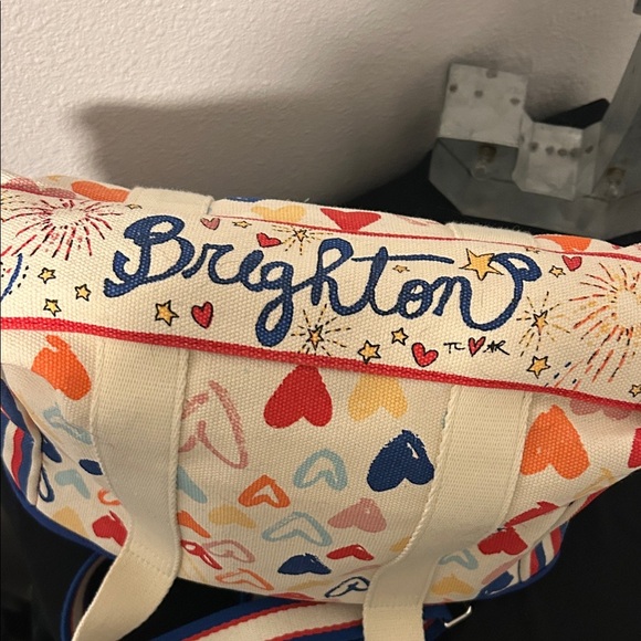 Brighton Multicolor Heart Canvas Tote - Picture 6 of 8